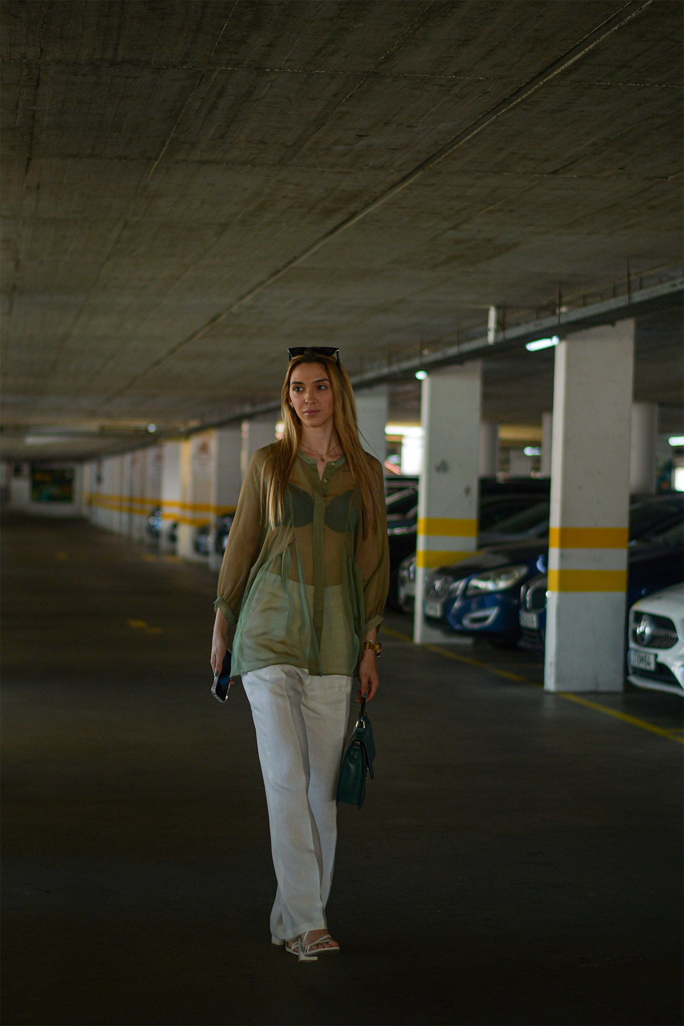 Blusa Verde Transparente