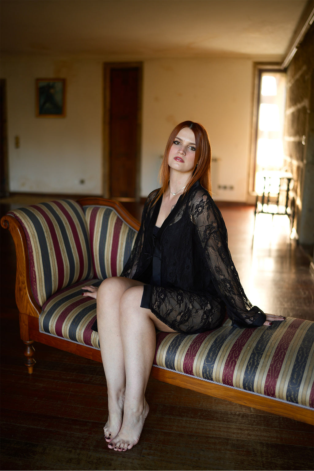 Quimono de Renda Preta