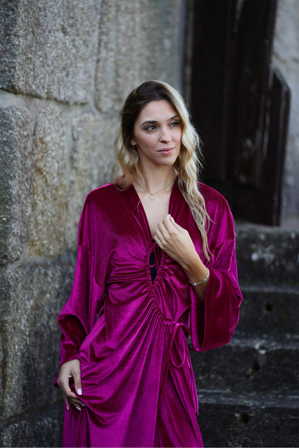 Robe de Veludo Magenta