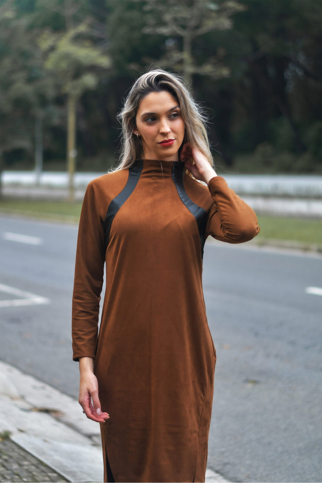 Vestido Suede Canela Limited Edition