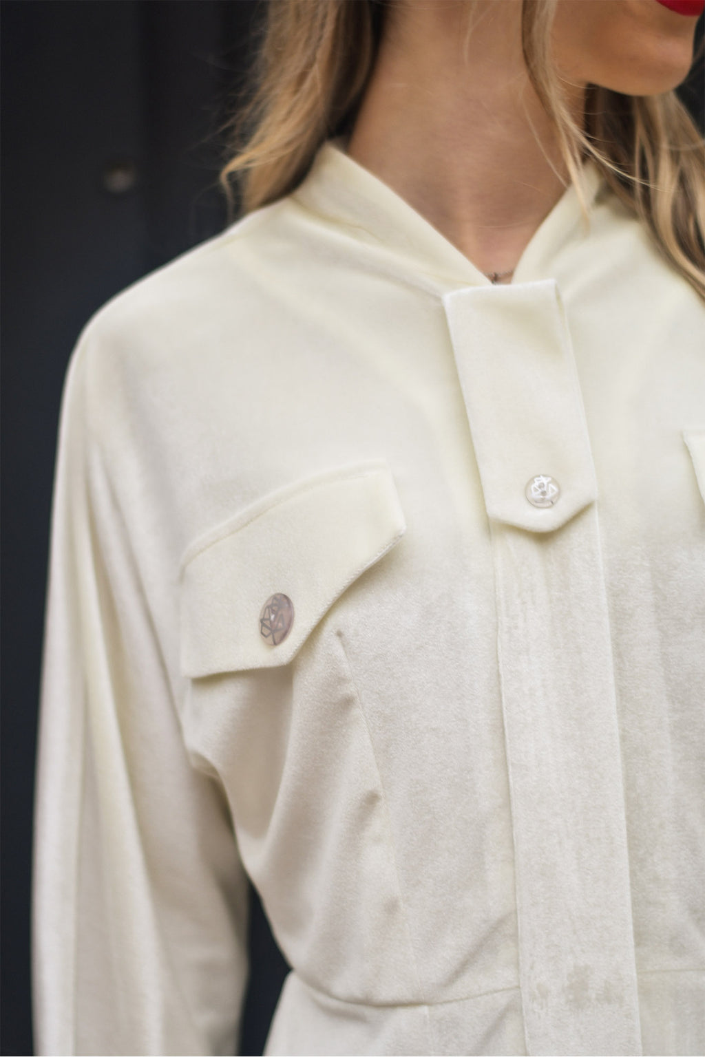 Vestido Retro de Veludo Peça Única